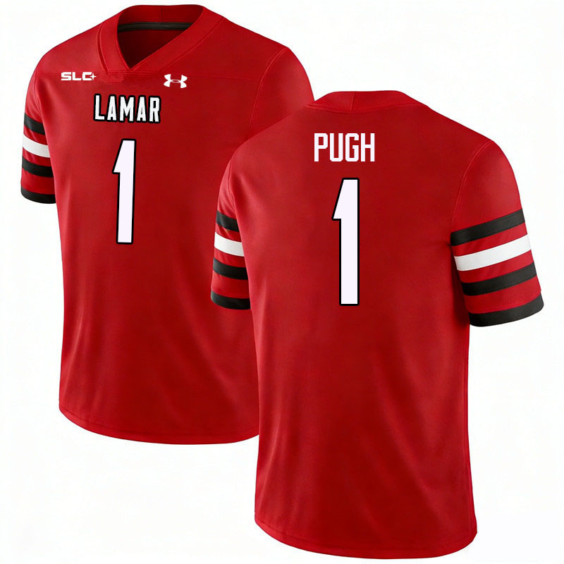 Lamar Cardinals #1 Kristian Pugh College Football Jerseys,Uniforms-Red